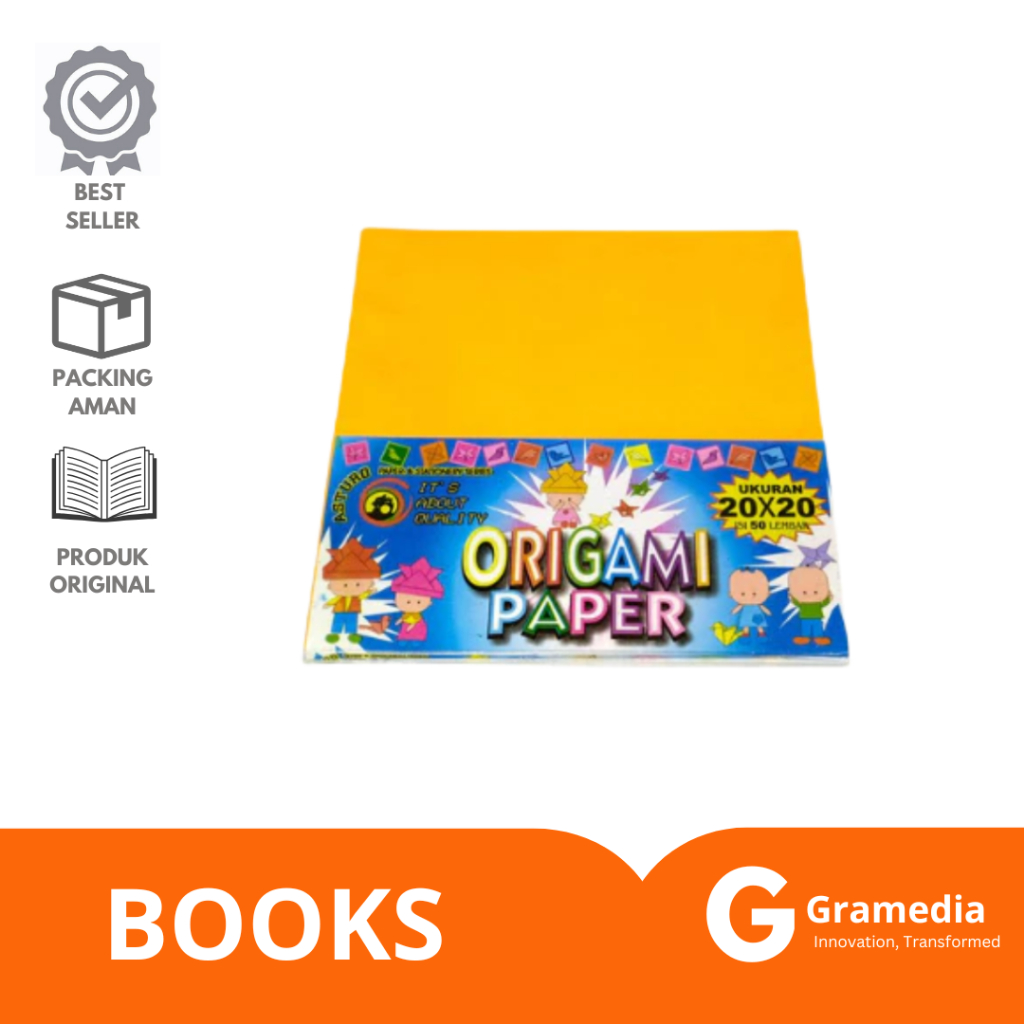 

Gramedia Lampung - Origami Paper Asturo 20 X 20Cm 50 Sheets