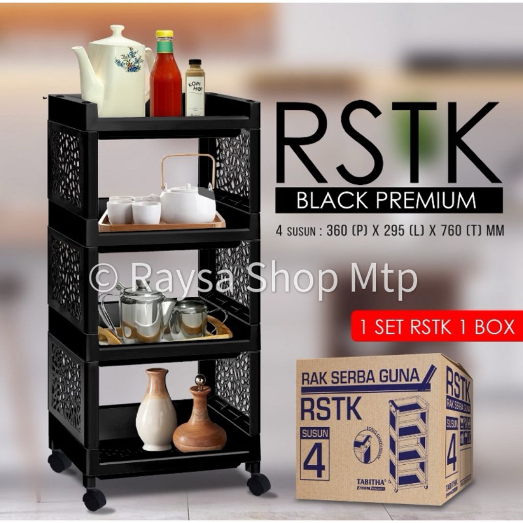 Rak Yoyo 5 4 3 Susun Pakai Roda / Rak Apartemen Serbaguna