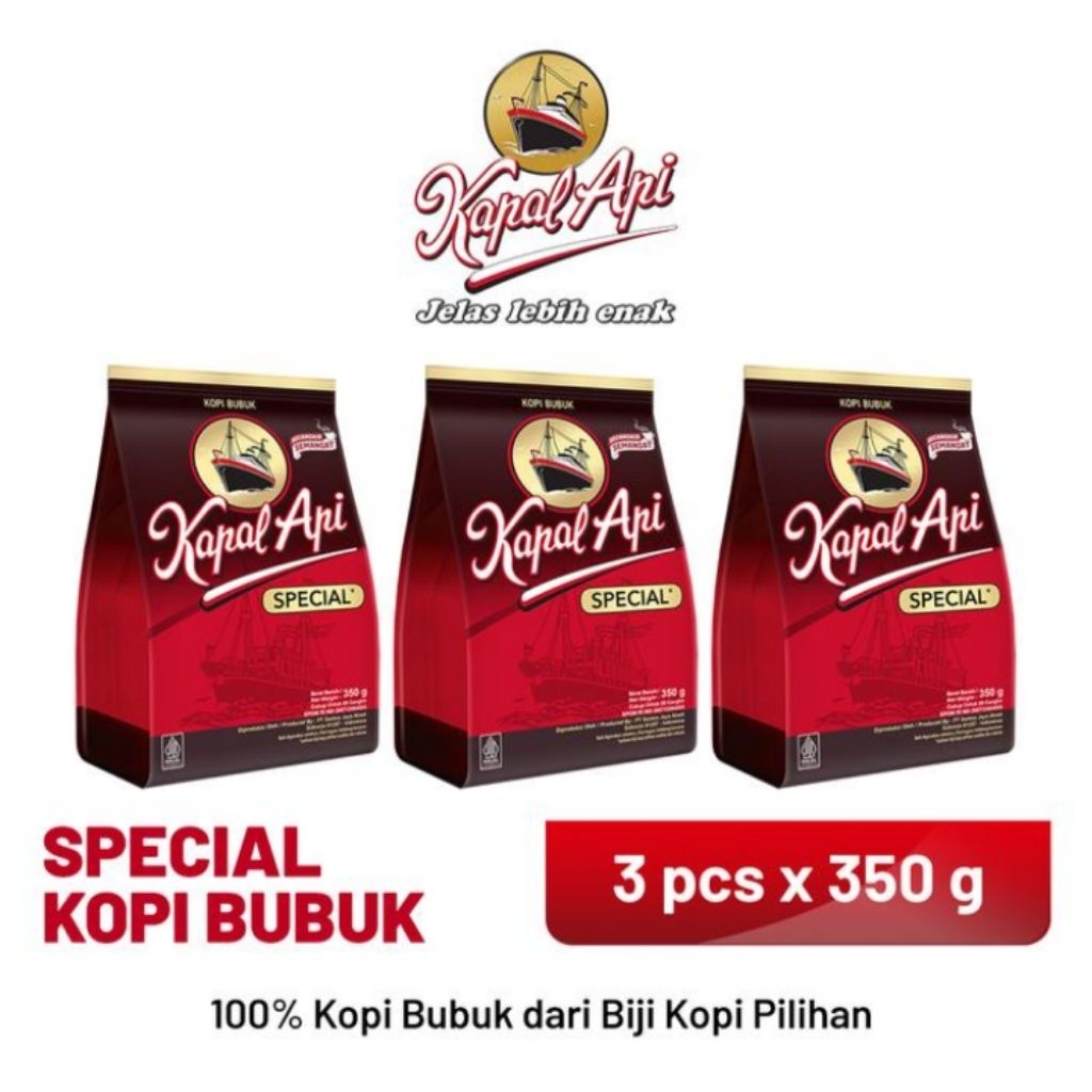 

Kapal Api Special Mix Merah 350 gr 3 x 350