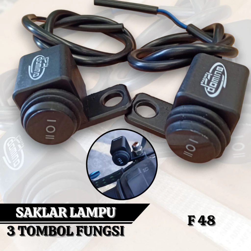 Saklar Lampu 3 Tombol Kanan Kiri Tombol Kotak Lampu On Off Saklar 3 Fungsi Universal Motor