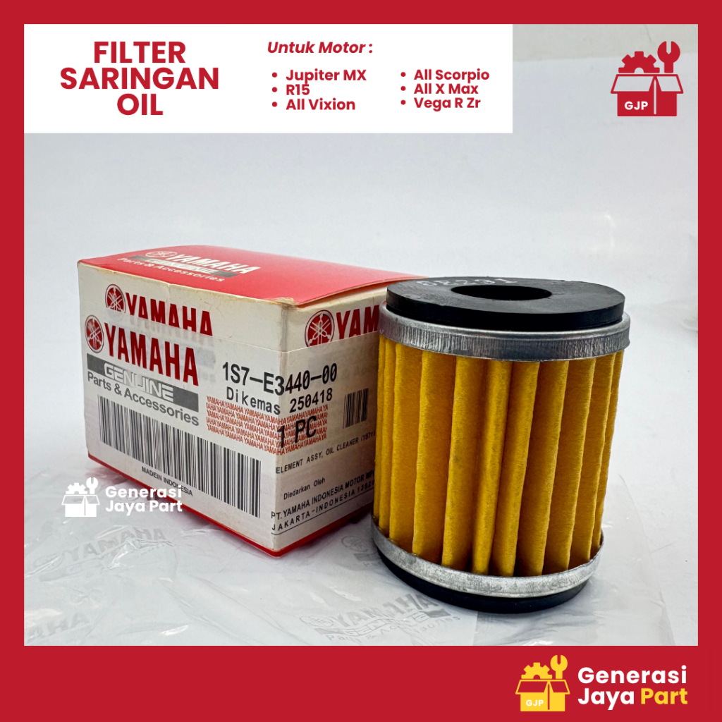 Saringan Filter Oli 1S7-E3440-00 Jupiter MX King R15 All Vixion Xabre All Scorpio All X Max Vega Veg