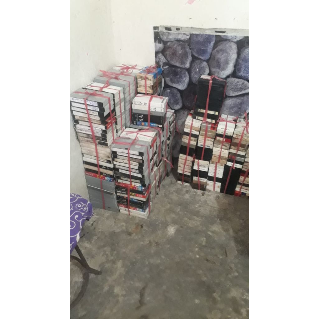 Kaset Pita Betamax VHS bekas