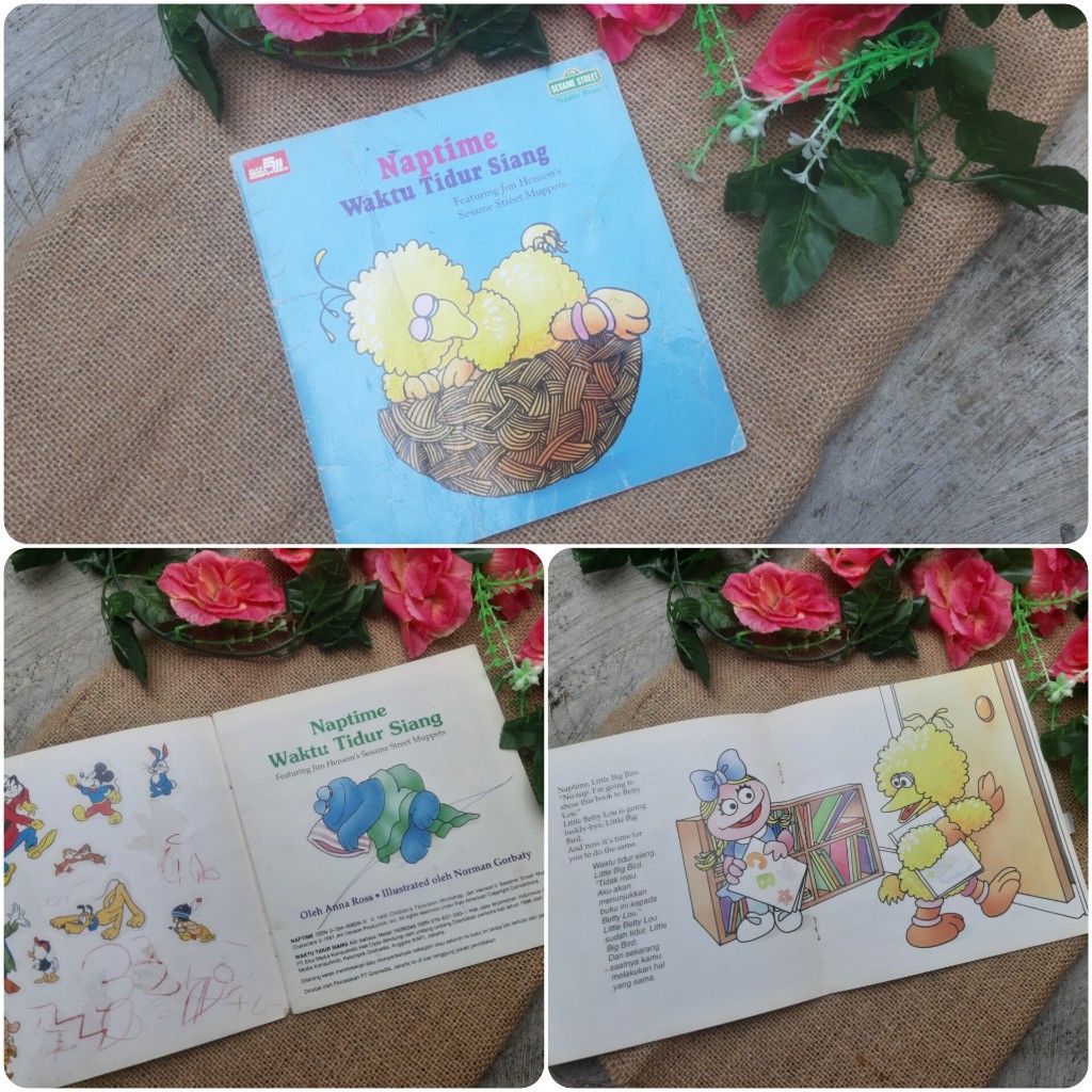 Naptime Waktu Tidur Siang Sesame Street buku anak bekas second preloved