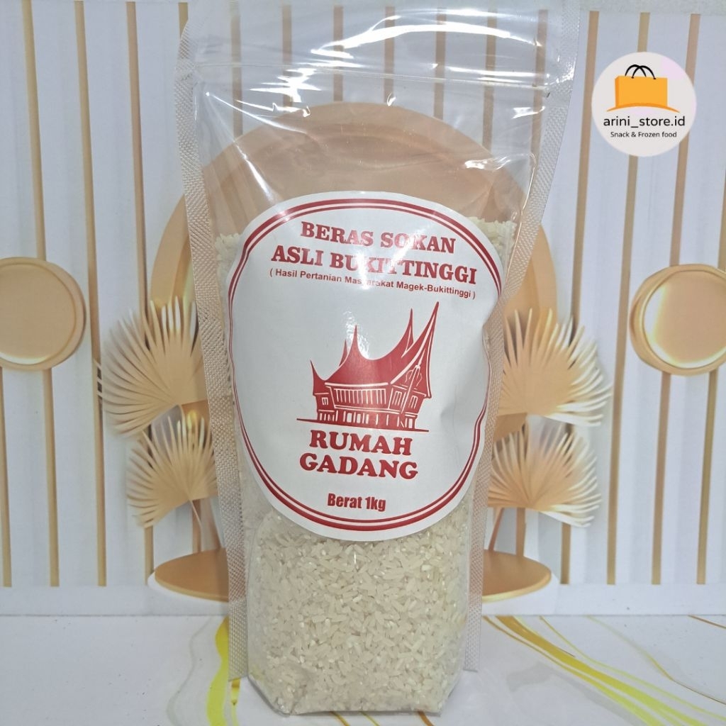 

BERAS SOKAN ( 1 KG) 100% ASLI BUKITTINGGI - MAGEK - SUMATERA BARAT