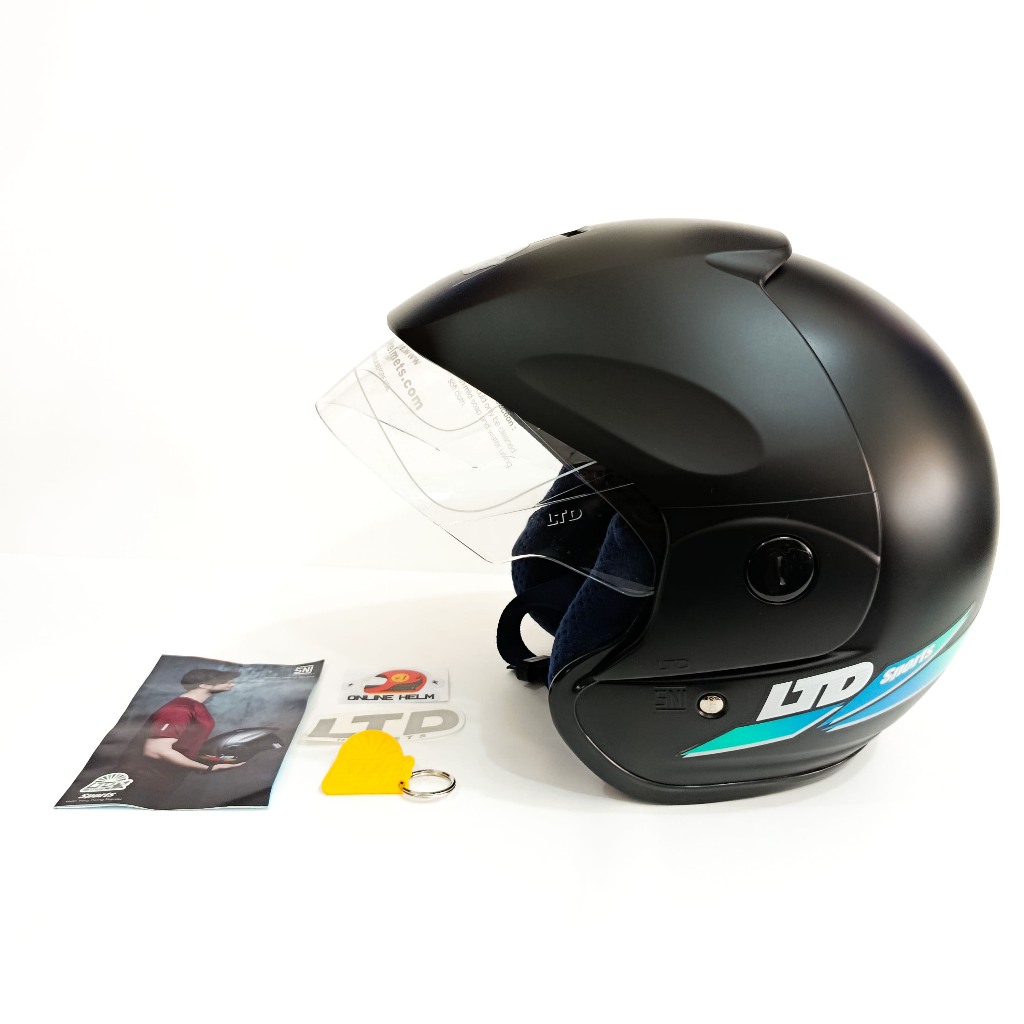 HELM LTD SPORTS 100% ORIGINAL warna hitam doff