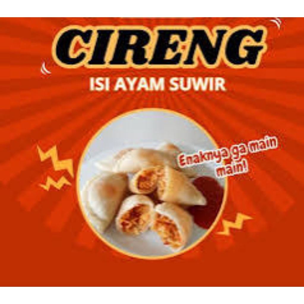 

cireng mini isi Suir ayam pedas isi 5 per pcs