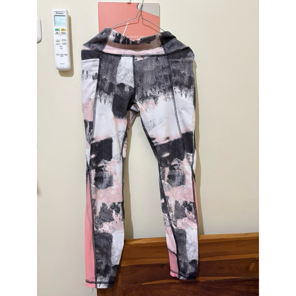 Gottex Legging Tilted Cut Mesh Pink Grey (for Zumba, Fitness, Yoga)