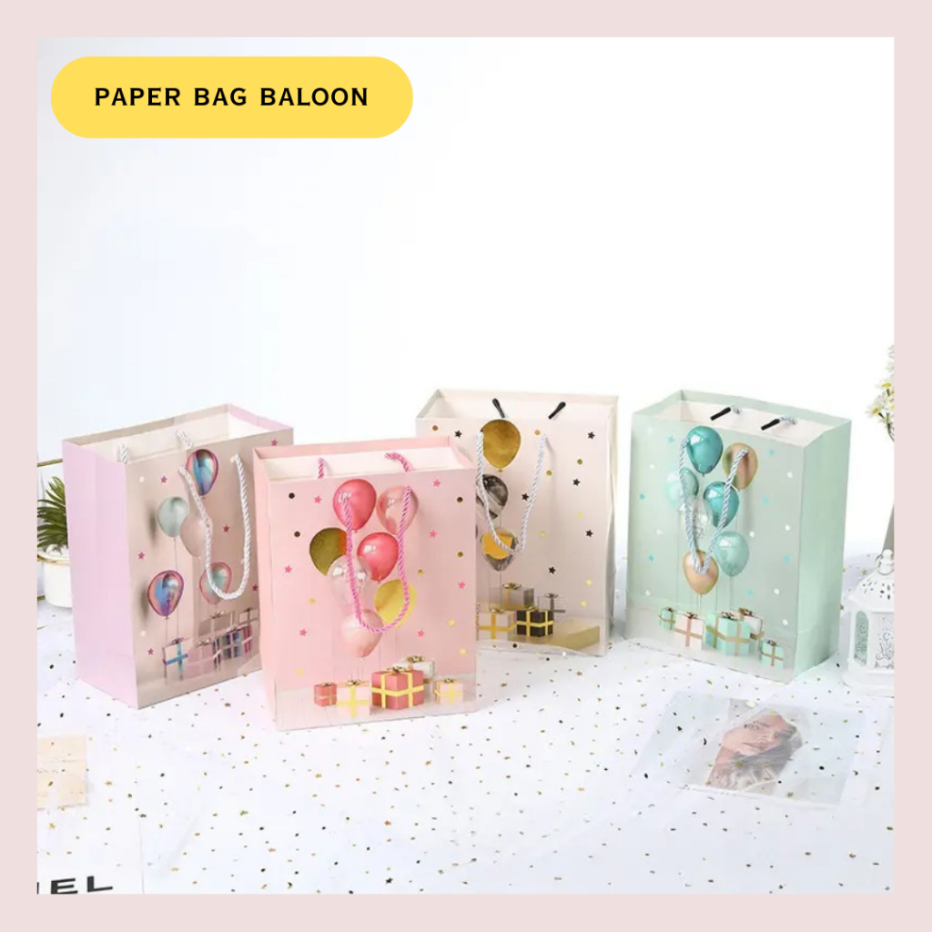 

Paper Bag Motif Balon Kantong Kado Bingkisan Hadiah Goodie Bag Paperbag