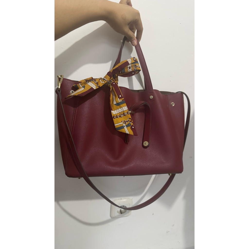 Preloved Tas Hush Puppies Merah