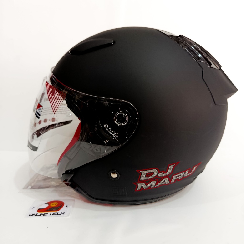 HELM KYT DJ MARU ORIGINAL WARNA HITAM DOFF