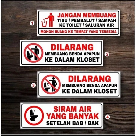 

STIKER SIGN VINYL UNTUK DILARANG BUANG PEMBALUT DI KLOSET / TOILET 7,5x23cm. sign Rambu k3 -READY STOK