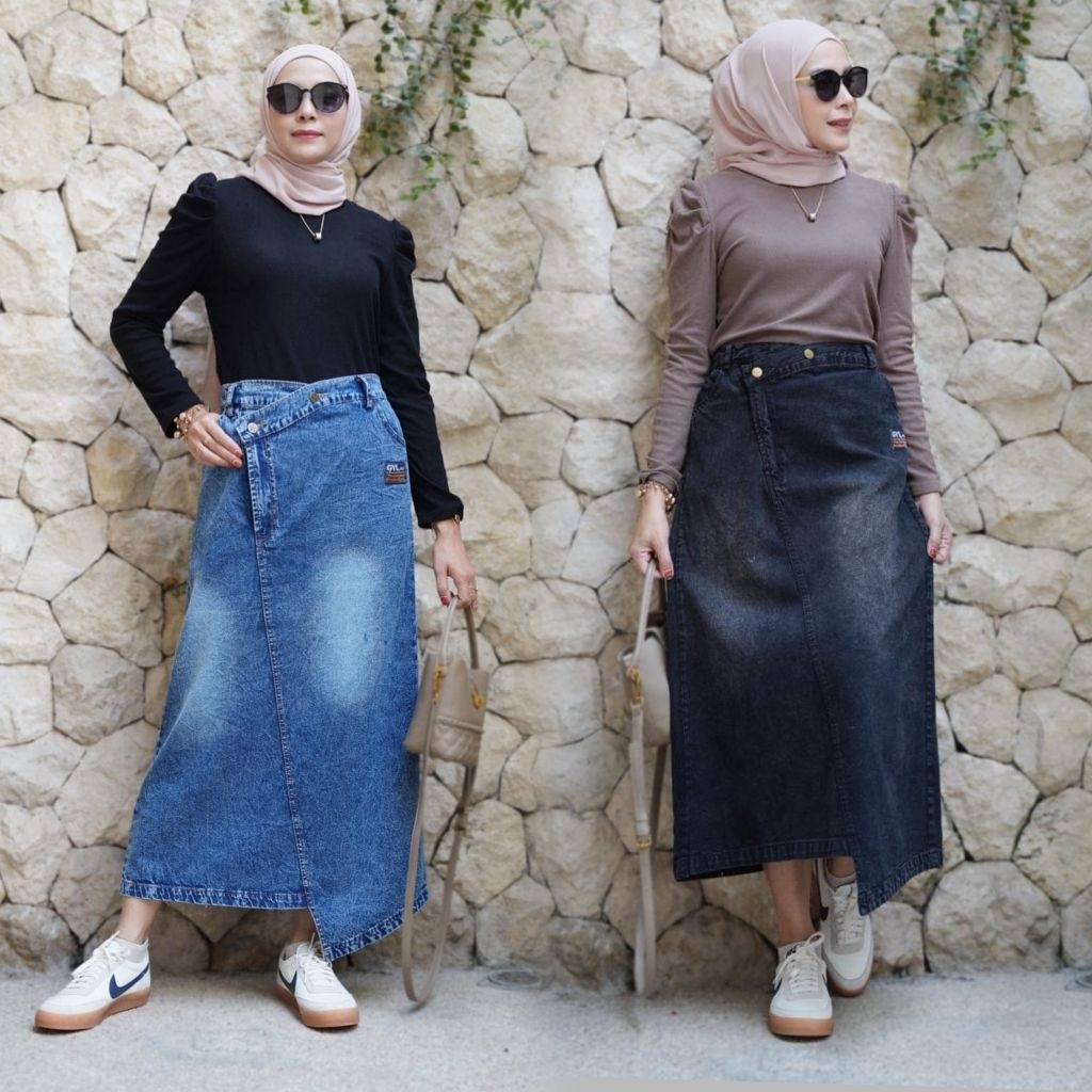 Gyl Skirt Rok Jeans Nyaman Stylish Tebal dan Lembut