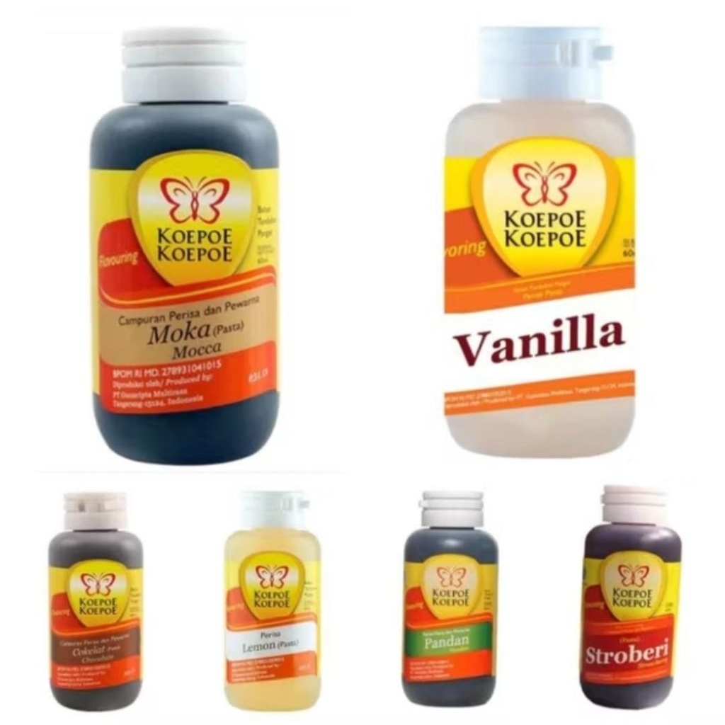 

{DISKON 30} Perisa Pasta 60ml Koepoe Koepoe moka vanila coklat pandan 60ml