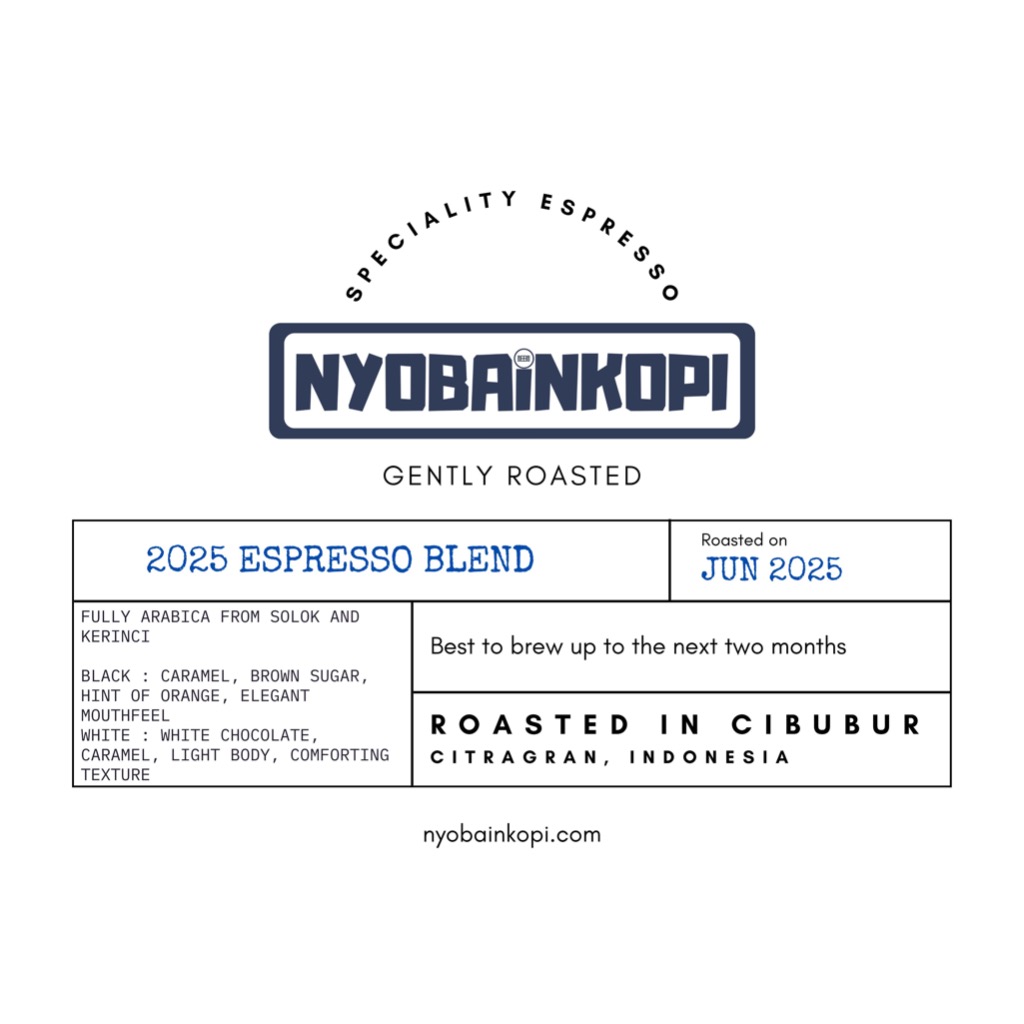 

Espresso Blend 2025 - roasted bean - biji kopi sangrai - 1kg