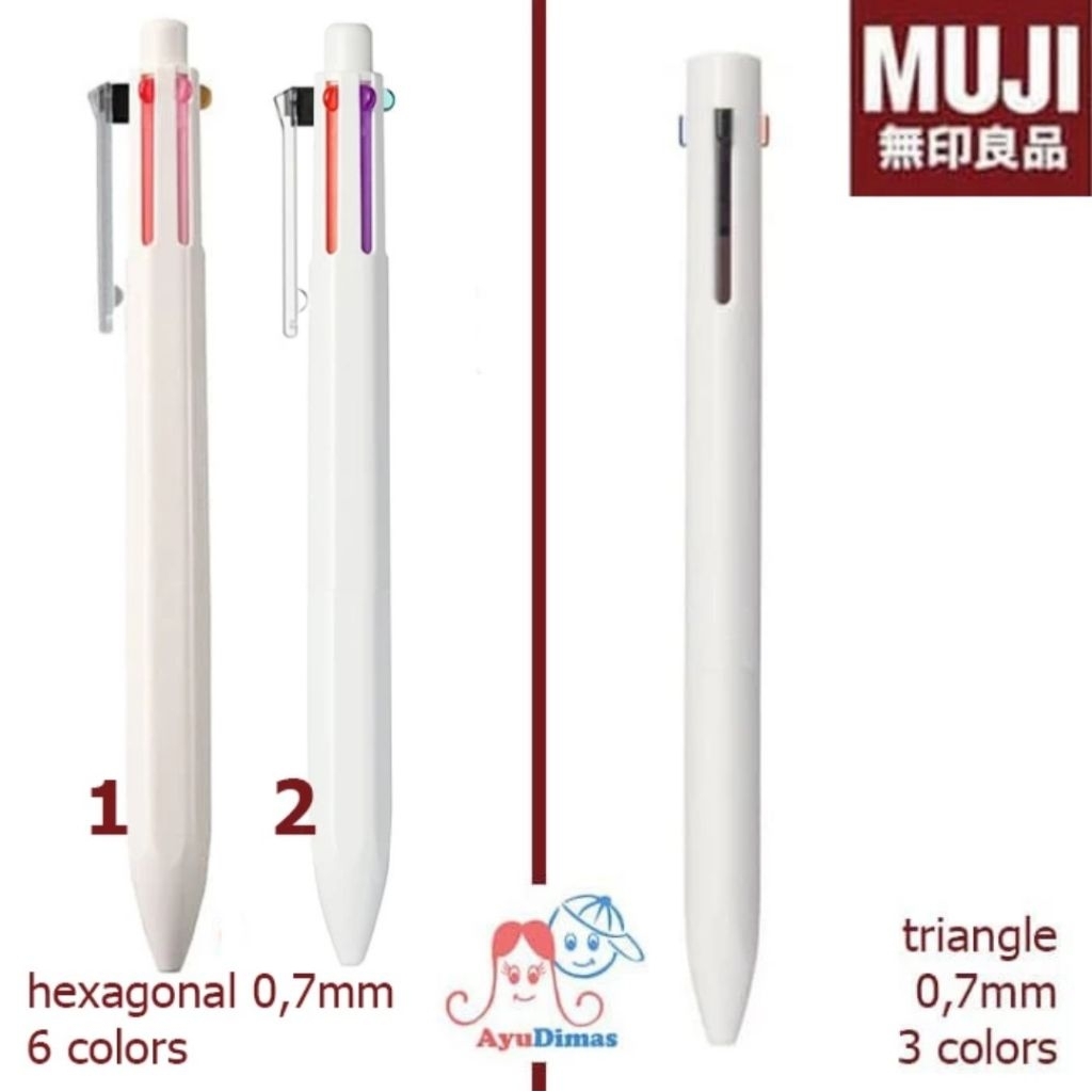 

MUJI - multicolor ballpoint pen - pen warna