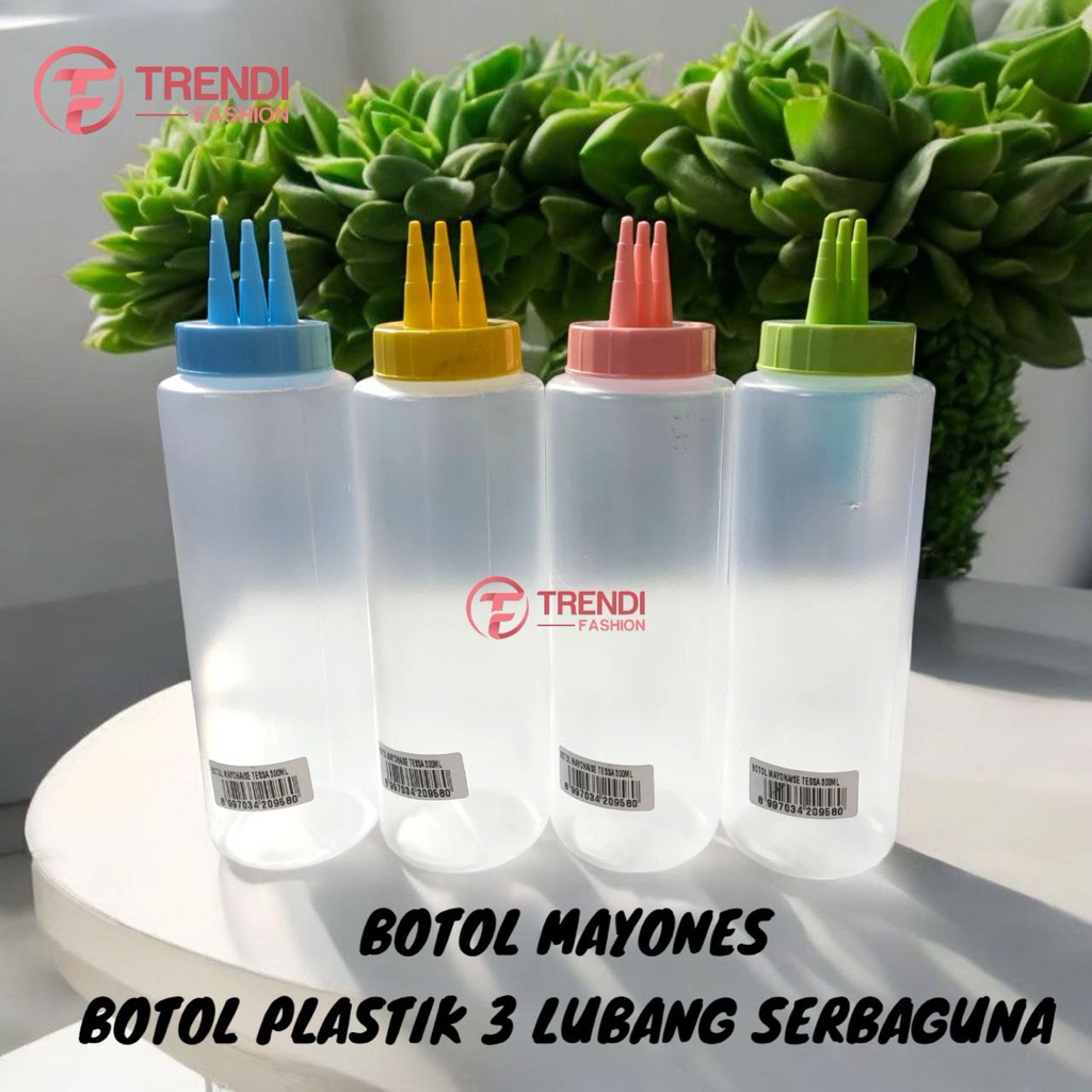Botol Mayones 3 Lubang Botol Kecap Plastik Botol Plastik Serbaguna