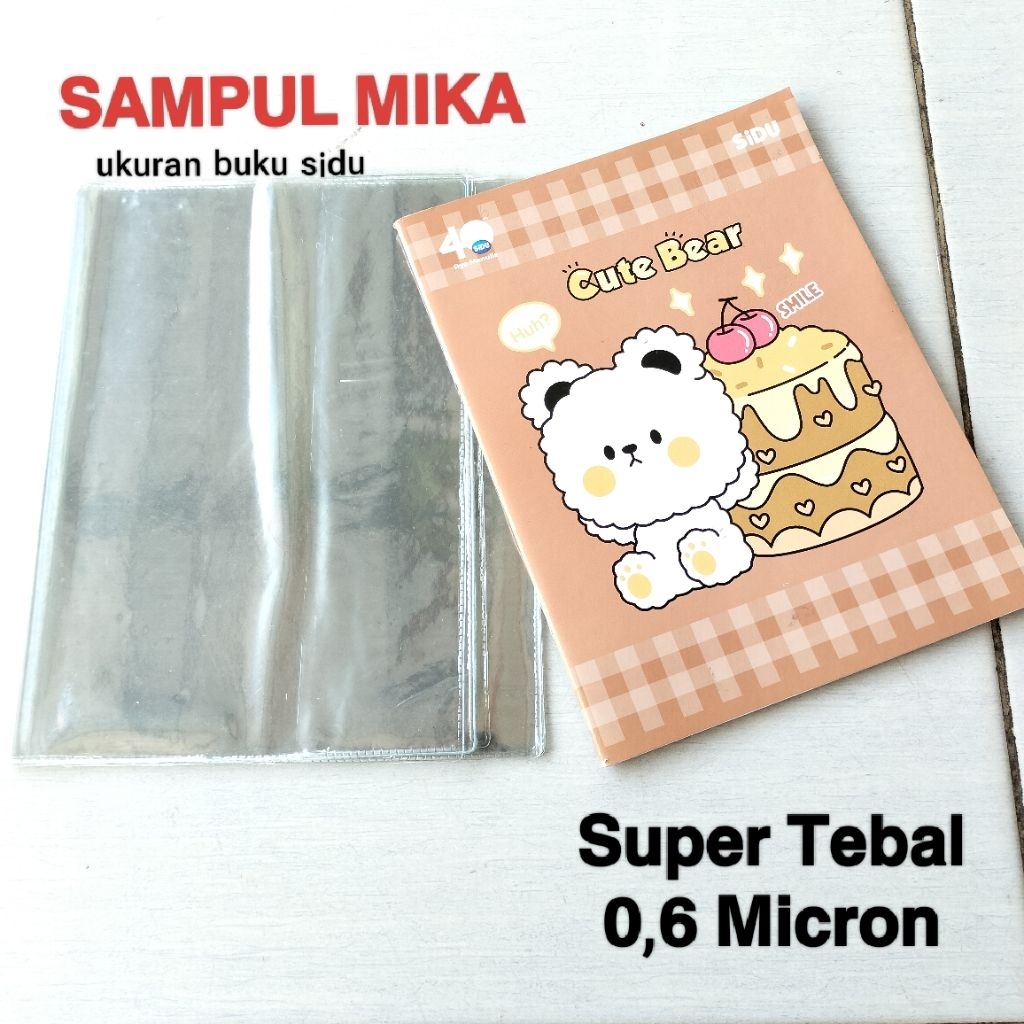 

10 Lembar Sampul Buku Pelastik Mika Tebal 0,6 Micron Ukuran Boxy Dan Kwarto