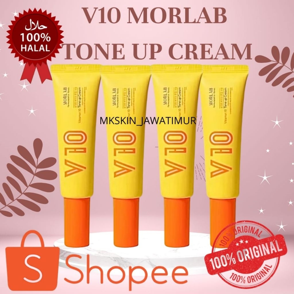 V10 MORLAB TONE UP CREAM MORLAB MENCERAHKAN WAJAH