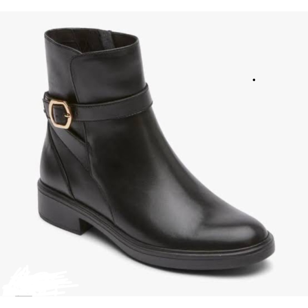 sepatu boots wanita rockport TM Lennox Hitam dan Beige original with box