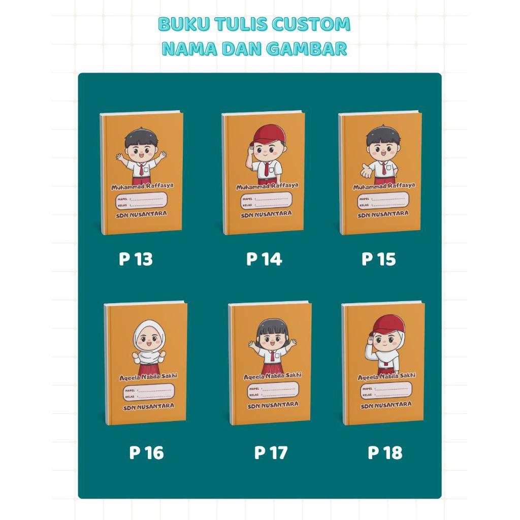 

BUKU TULIS CUSTOM NAMA