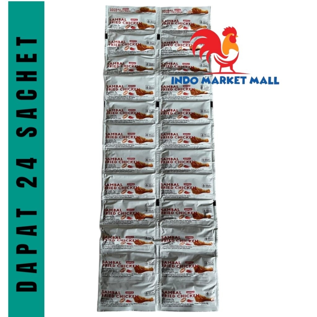 

Saos Sambal Fried Chicken Isi 24 Sachet