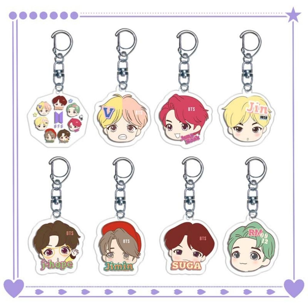 Keychain Gantungan kunci BTS Tiny Tan