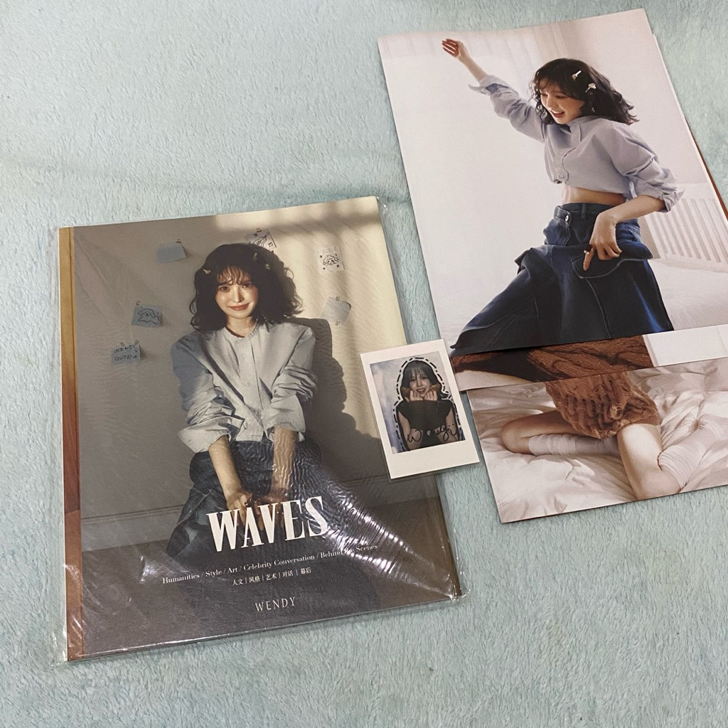 wendy magazine waves photocard red velvet wendy photocard magazine rv wendy pc