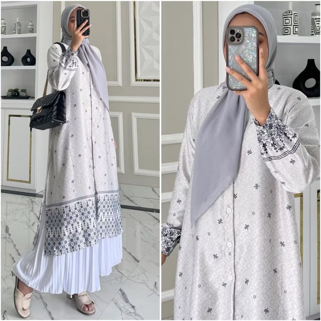 tunik, long tunik, baju tunik, fashion , baju tunik kekinian