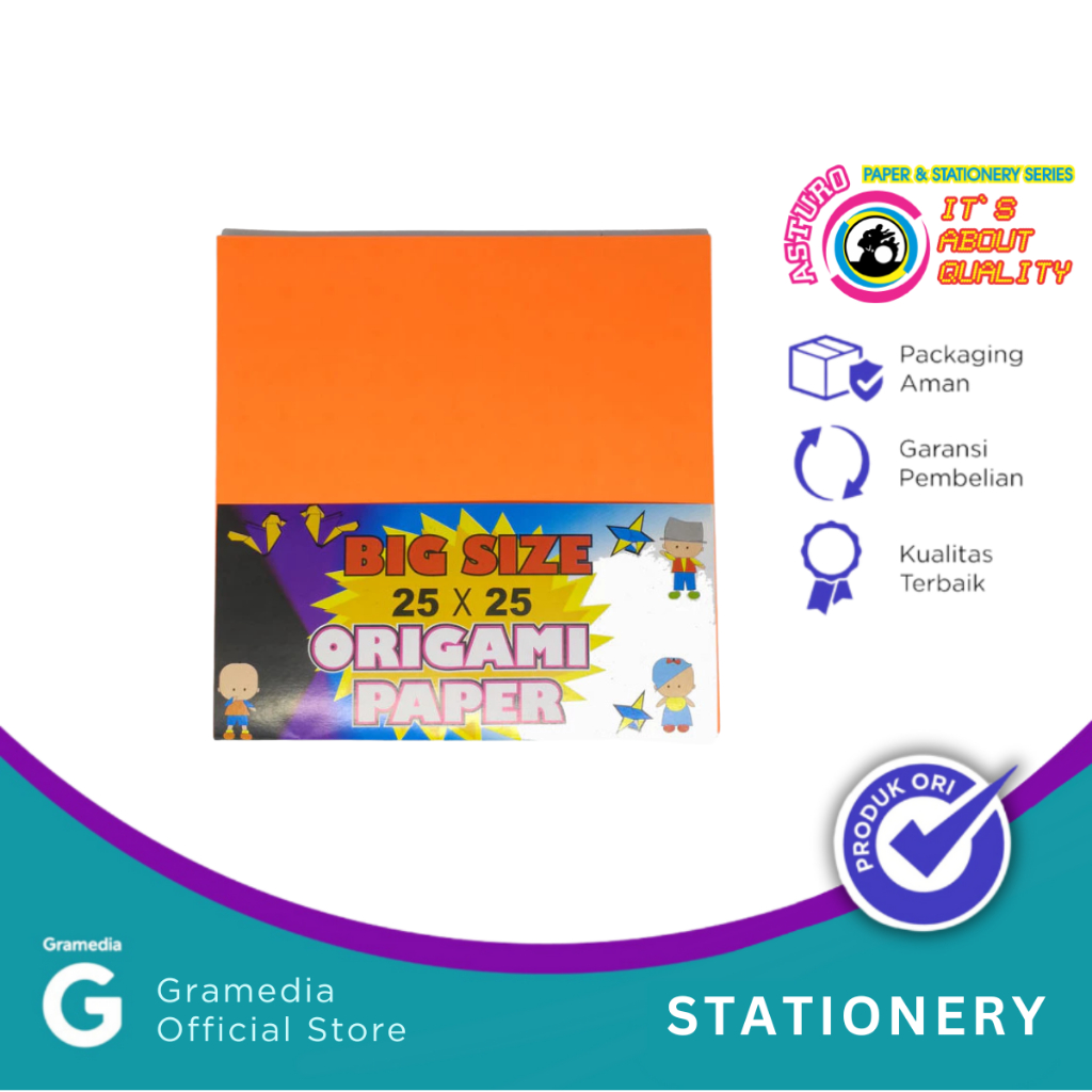 

Gramedia Pekanbaru - ORIGAMI PAPER ASTURO BIGSIZE 25 X 25CM 50 SHEETS