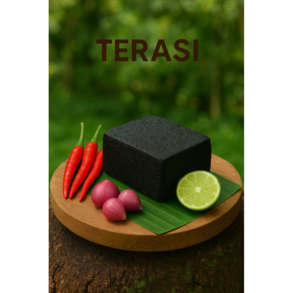 

Terasi udang rebon laut asli kualitas super khas Juana Pati 300gr