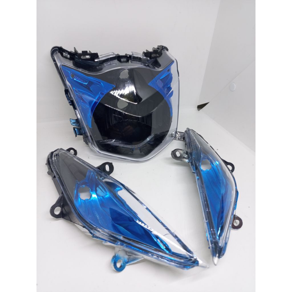 CUSTOM REFLEKTOR LAMPU DEPAN BEAT KARBU PLUS SEIN DEPAN BAHAN LAMPU BILED