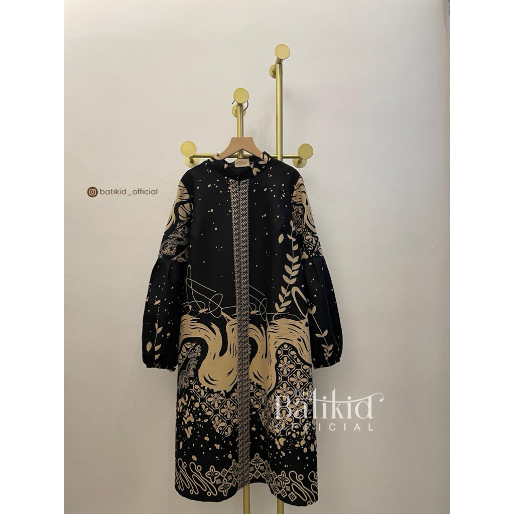BATIKID OFFICIAL - dress batik wanita / batik dress cantik / batik wanita modern