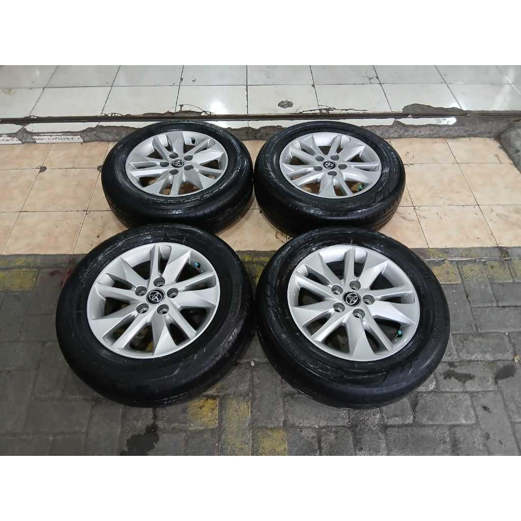 VELG MOBIL ORI STD INNOVA REBORN RING 16 LEBAR 6 ET30 PCD 5X114 BAN BRIDGESTONE 205/65R16