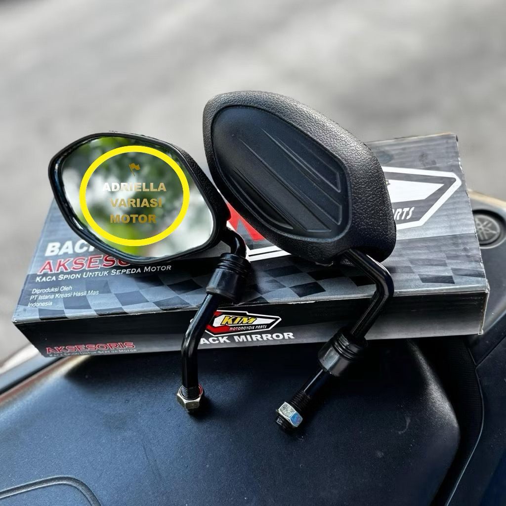 Sepasang Spion BEAT X1 - Kaca Spion Assy Beat Tangkai Model  X1 Thailand Universal Honda Vario Beat 