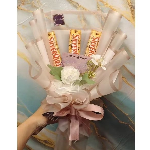 

Promo ♡ Buket snack bouqet snack Buket coklat buket silverqueen mini murahhh..