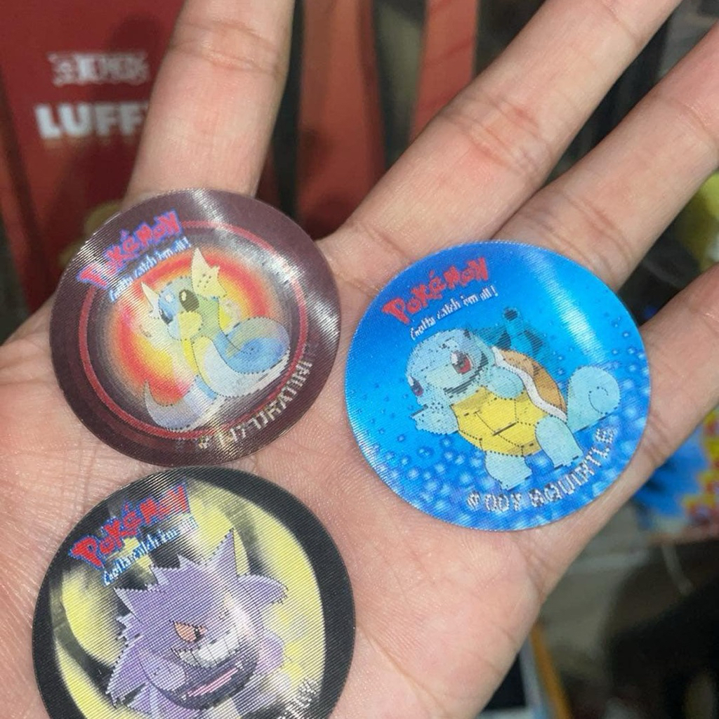 Tazos Pokemon 3D Original 3Pcs