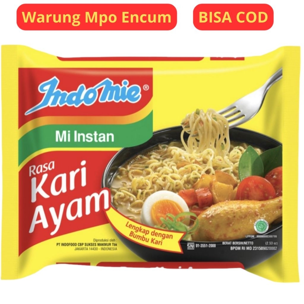 

Indomie Kari Ayam / Mie Instan / Mie Rebus