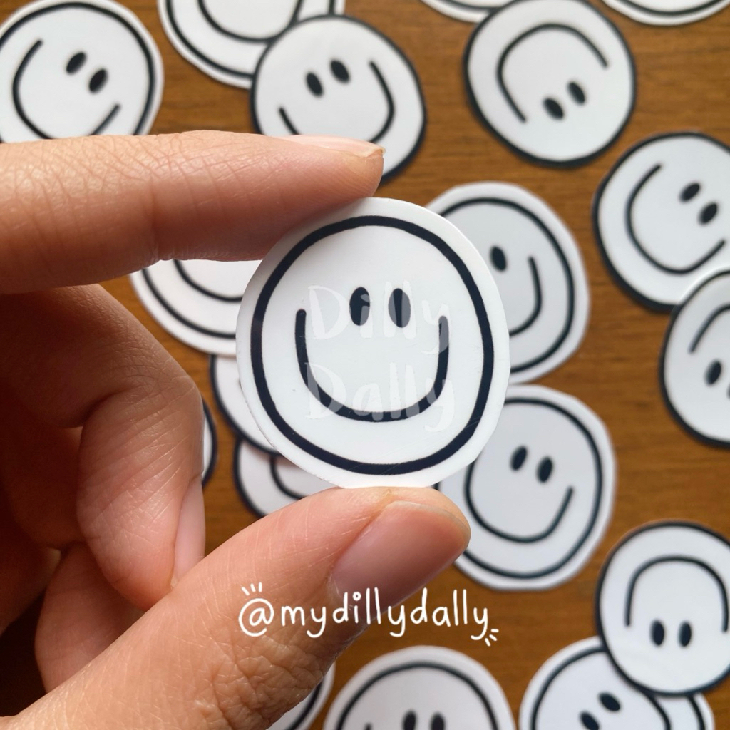 

DILLY DALLY Sticker Sheet - G-DRAGON GD BIGBANG Smiley Tattoo