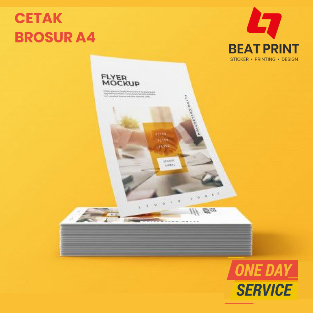 

Cetak Brosur A4 Full Color | Flyer Ukuran A4 Tanpa Laminasi Design Custom | Beat Print