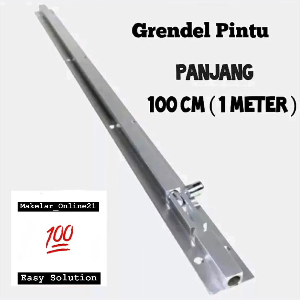 Slot Grendel Pintu Kupu Tarung Panjang 50,60,80,100,120cm Bahan Alumunium