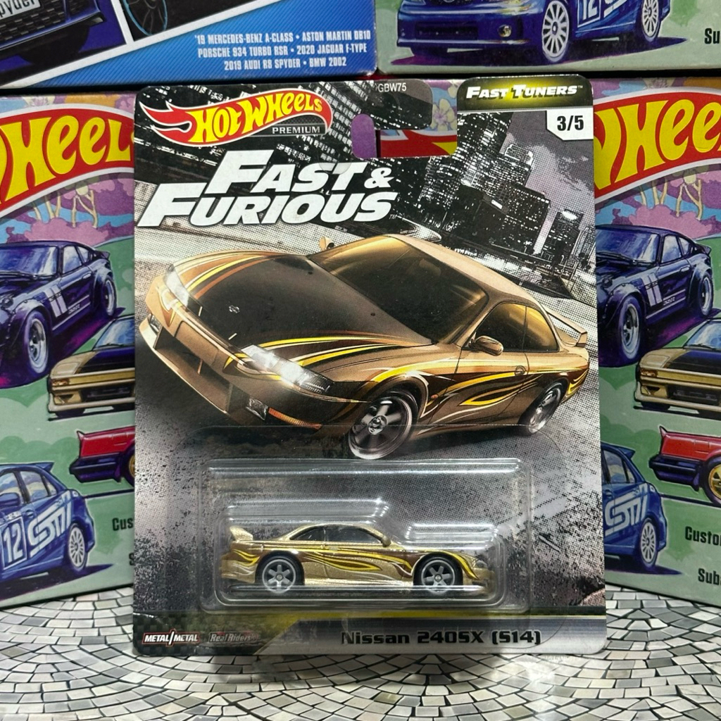 Hot Wheels Premium Fast And Furious Nissan 240 Sx ( Silvia 14 )  Hotwheels Fnf 4 Nissan 240 Sx S14 m