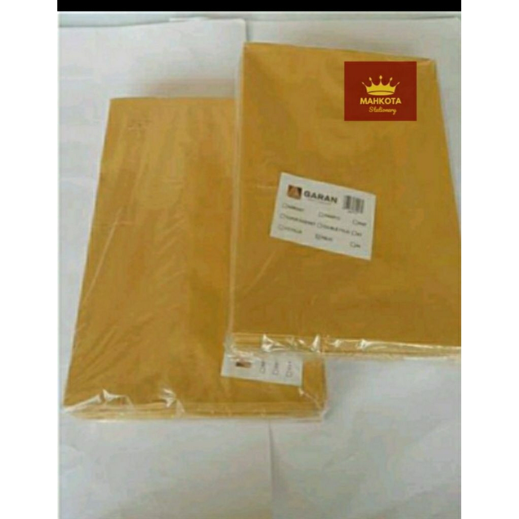 

Amplop Coklat Garan/Amplop Folio 80 Gram Lem