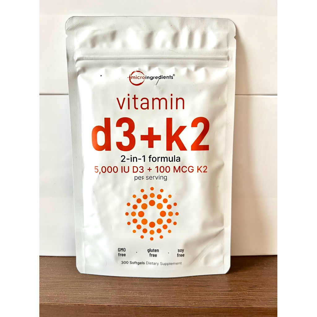 MicroIngredients Vitamin D3 + K2 5000IU D3 + 100mcg K2