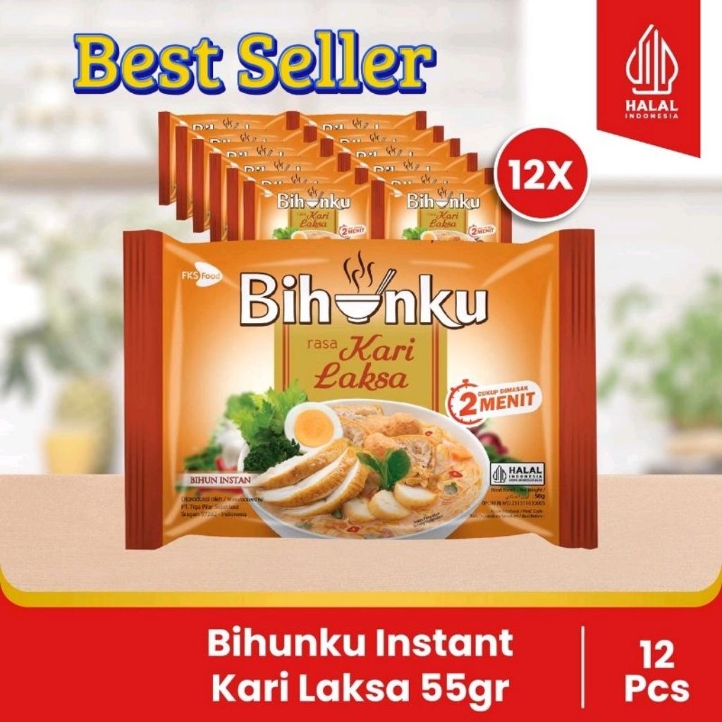 

Paket Bundling - Bihunku Instan - Kari Laksa - 55gr - 12 pcs