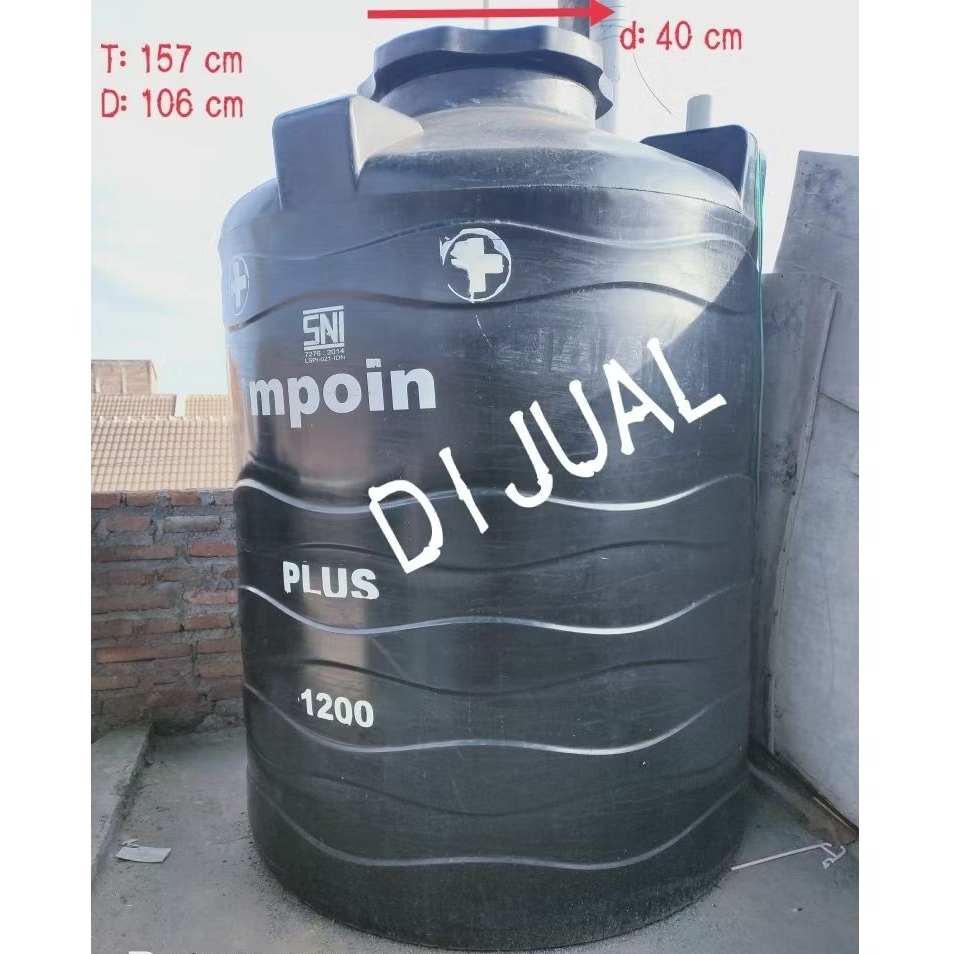Tangki Air Mpoin Plus 1200 Liter