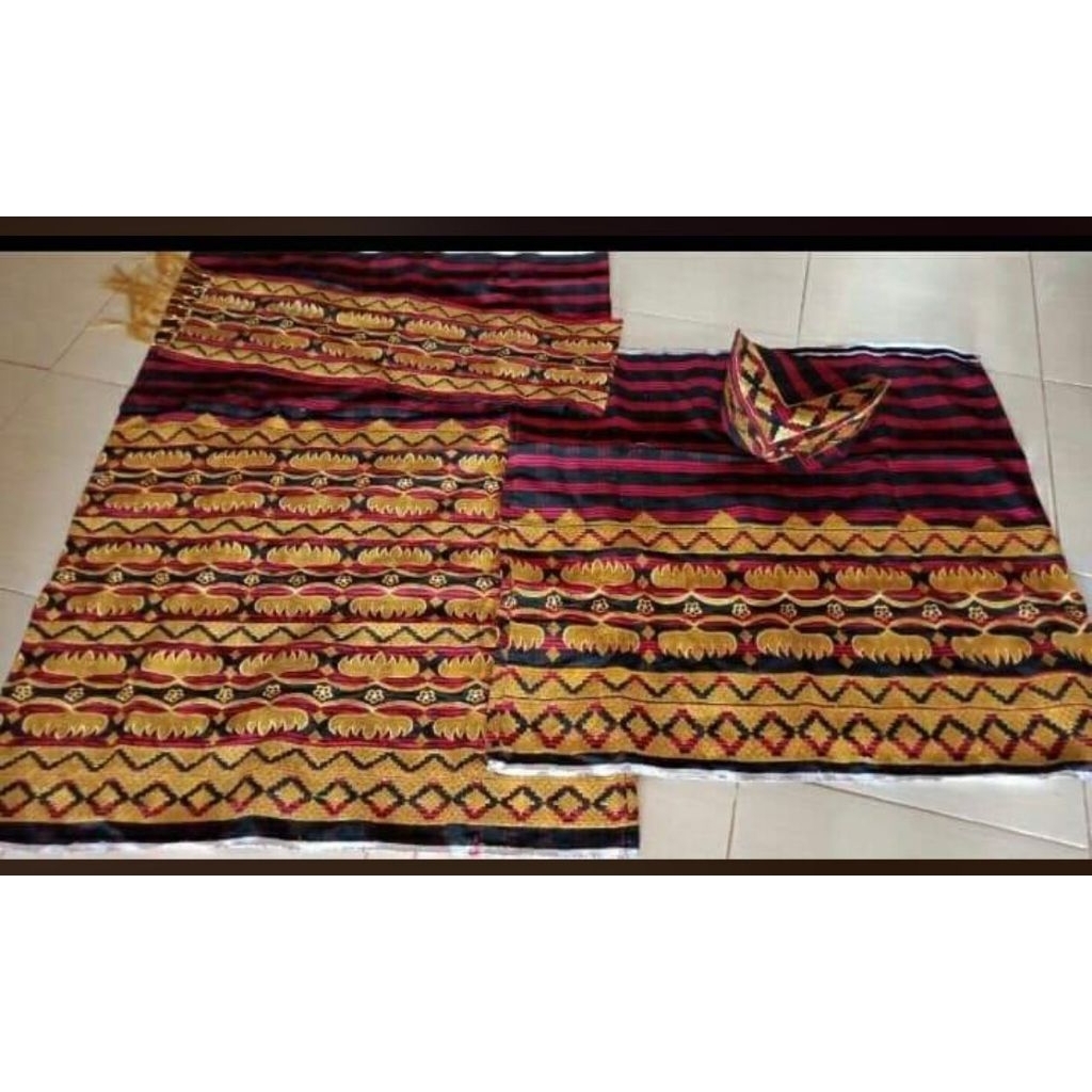 tapis tenun bordir mama papa tenun siger peci songkok peci