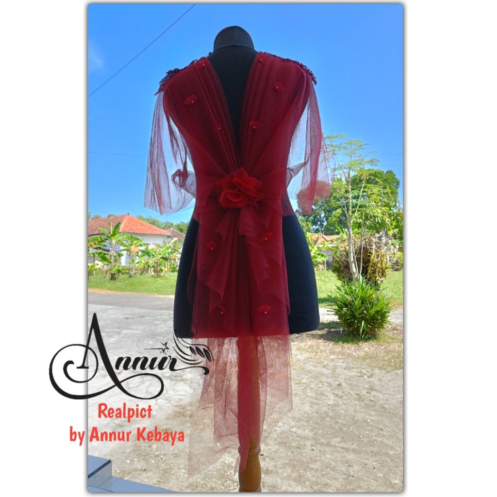 REALPICT 107 selendang kebaya variasi kebaya drapery belakang sayap kebaya