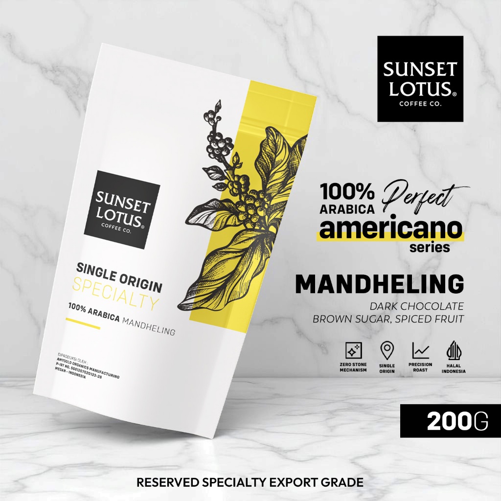 

Sunset Lotus Specialty Arabika Mandheling 200g