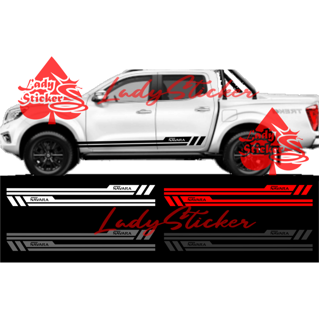 Cutting sticker mobil navara sticker stiker mobil nissan navara