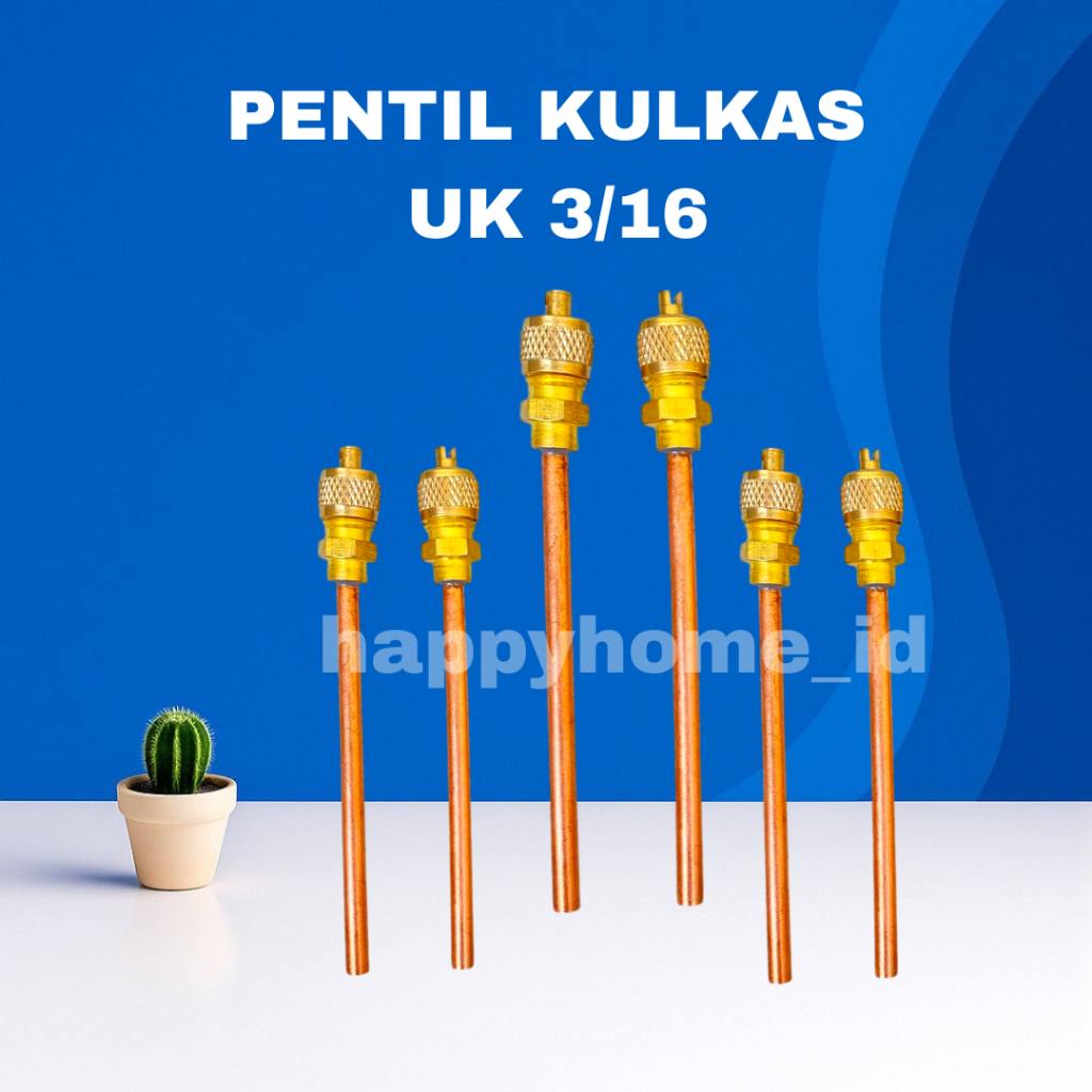 PENTIL PENGISIAN FREON KULKAS / FREEZER UKURAN PIPA 3/16
